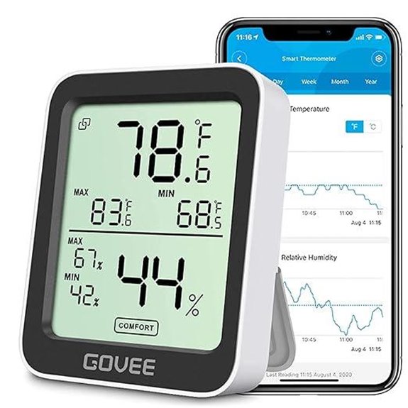 Govee Digital Hygrometer with Bluetooth & App Control