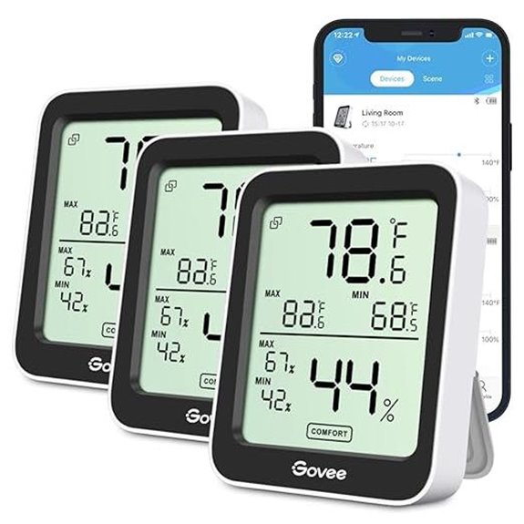 Govee Bluetooth Indoor Hygrometer Thermometer (3-Pack)