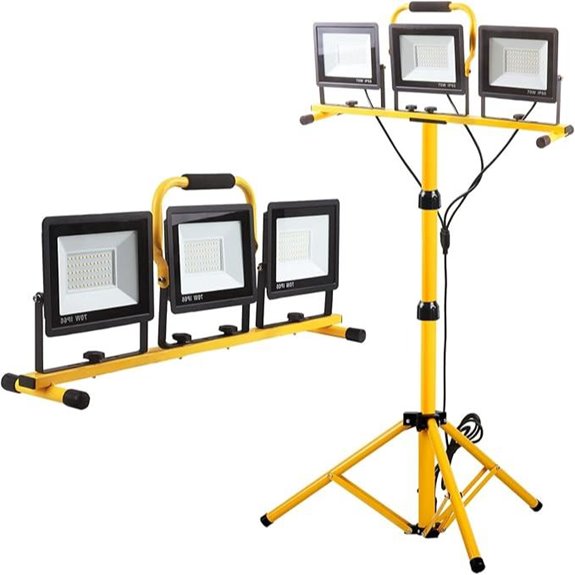 22000 Lumen LED Work Light with Tripod Stand