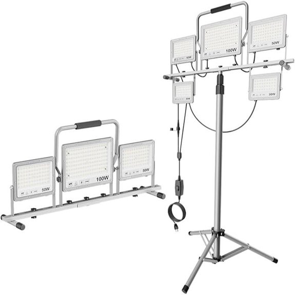 31000Lumen LED Work Light with Tripod and Adjustable Height