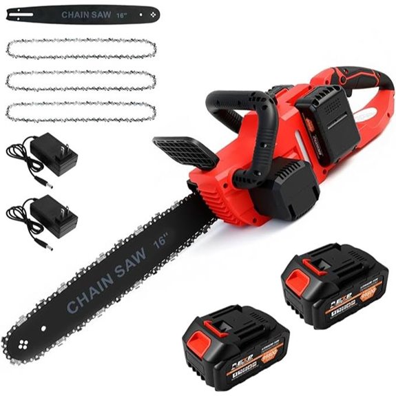 ALSO GO 16 Brushless Cordless Chainsaw with Batteries