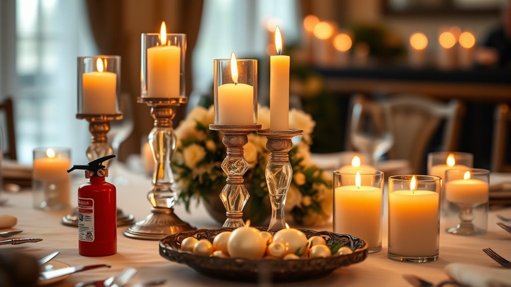 candle safety during festivities