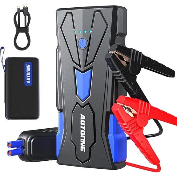 AUTOONE 6000A Car Jump Starter with Flashlight