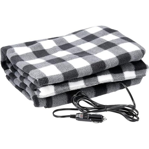 Heated 12V Electric Blanket for Car or Travel