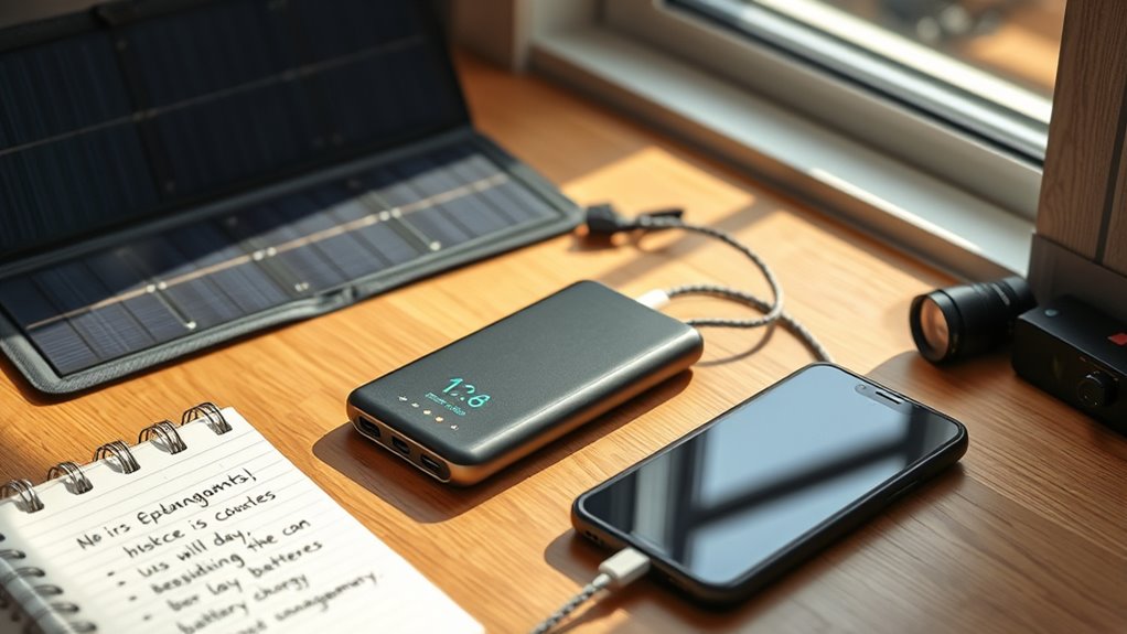 charge devices before outages