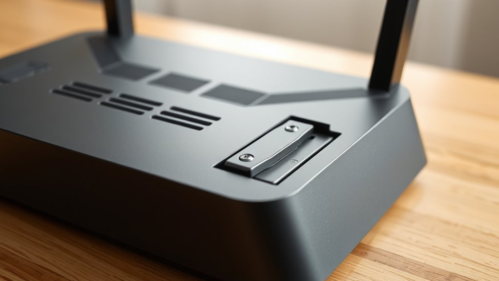 check for removable battery compartment