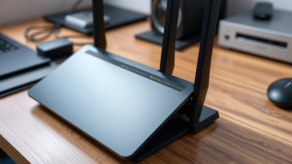 check router battery features