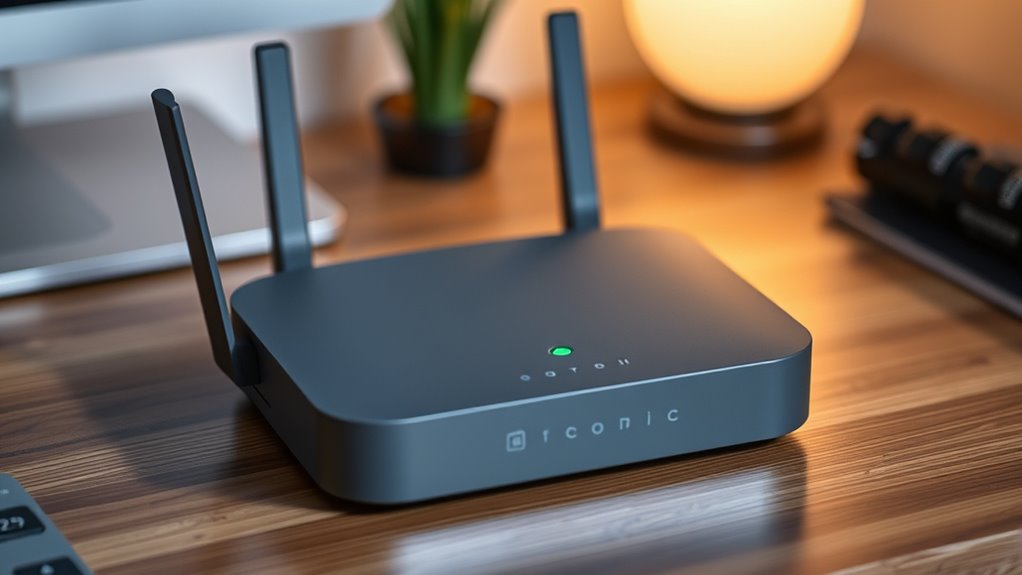 check router battery indicators