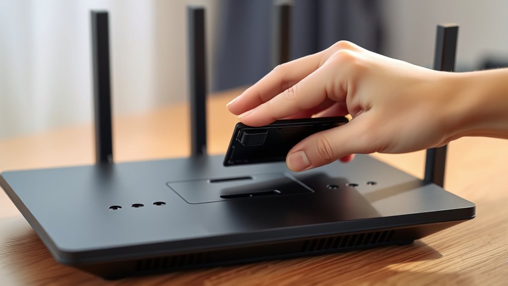 check router model for battery