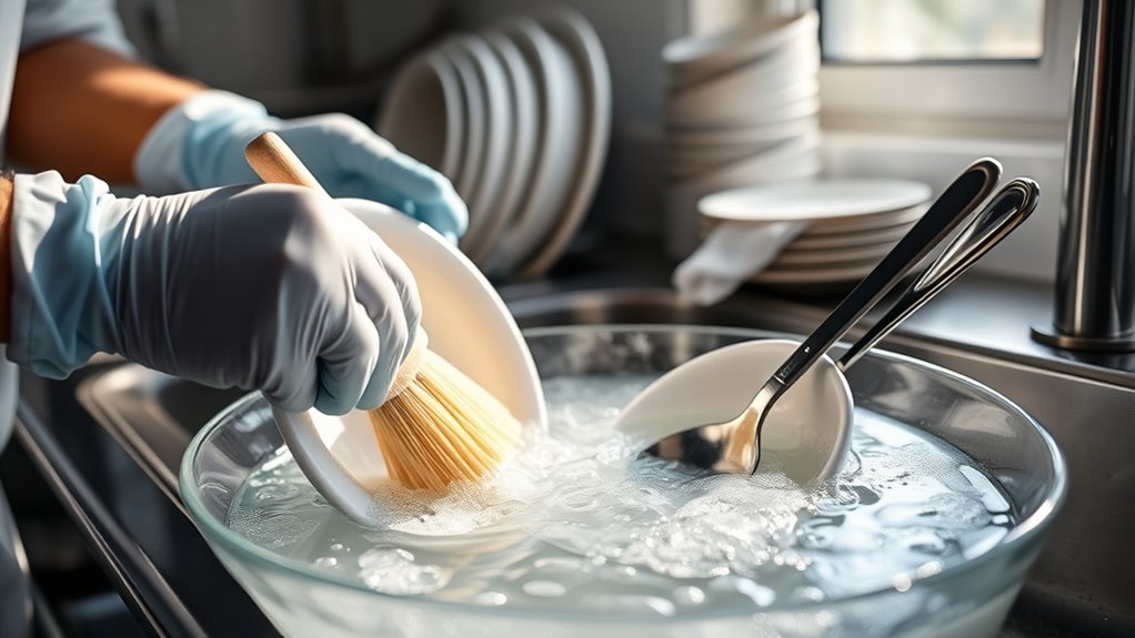 clean sanitize separate disinfect