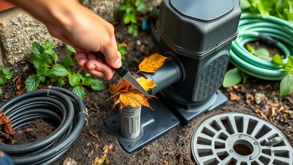 clear drains prevent pump failure