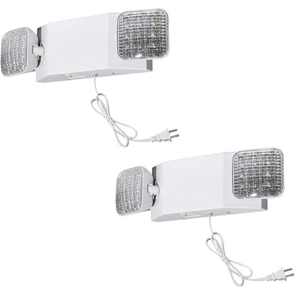 CMY Emergency Lights with Battery Backup (2 Pack)