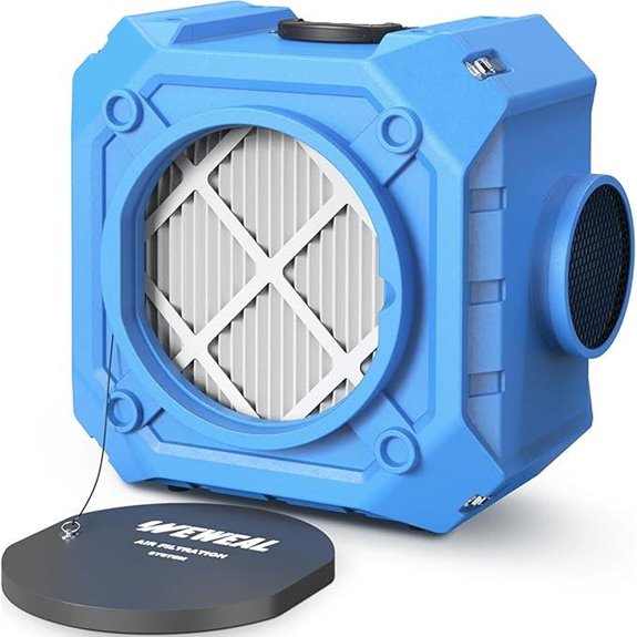 Commercial Air Scrubber with HEPA & Carbon Filters