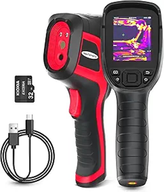 256x192 IR Thermal Camera with 12-Hour Battery