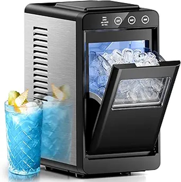 Portable Countertop Ice Maker with Self-Cleaning