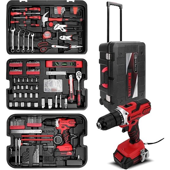 KINGTOOL 286-Piece Home Auto Repair Tool Set