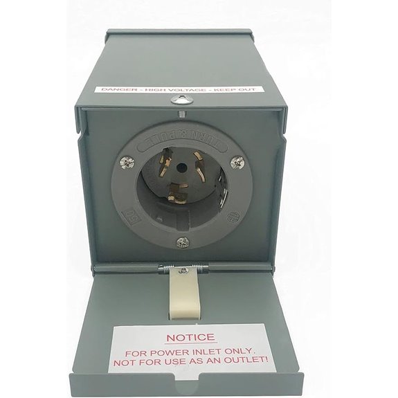 Connecticut Electric 50A Rainproof Generator Power Inlet