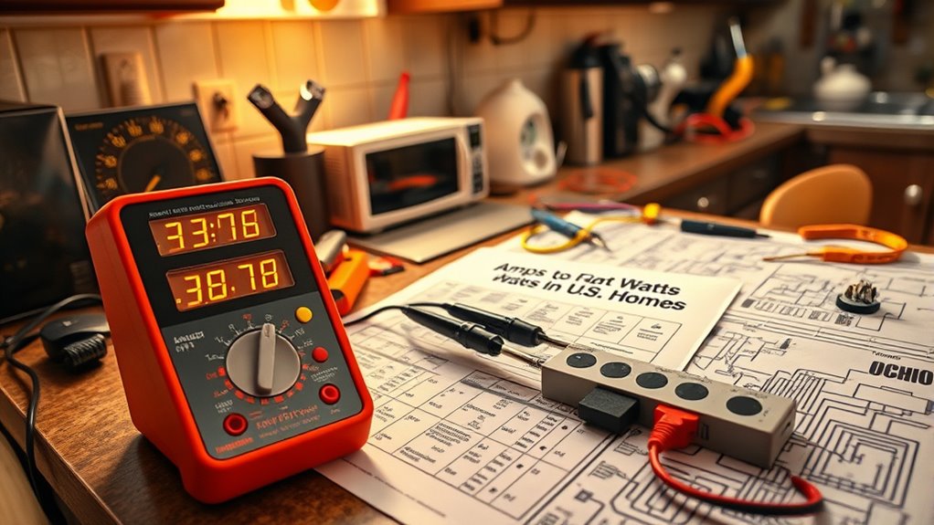 convert amps to watts