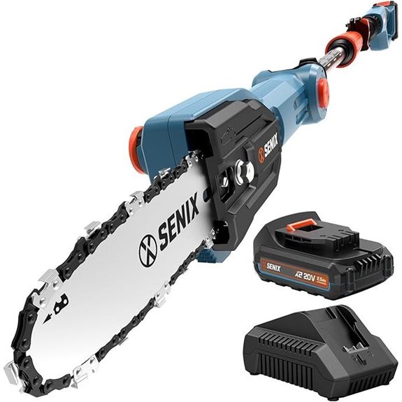 SENIX 20V Cordless Pole Saw with Battery