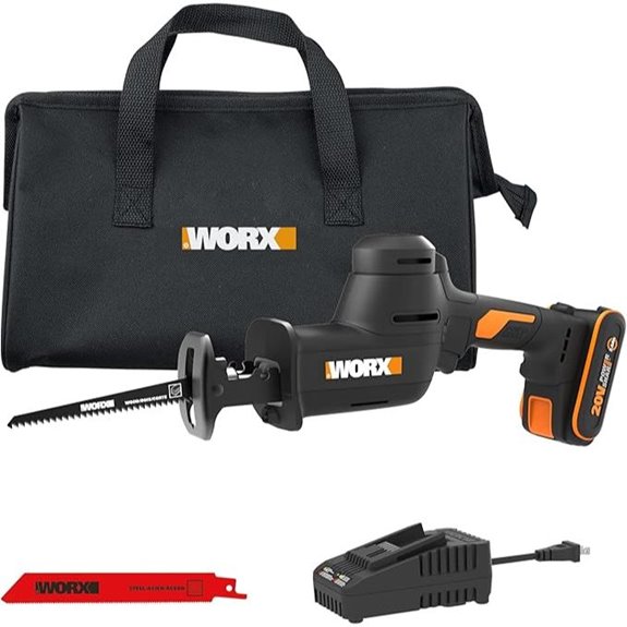 WORX 20V Cordless Reciprocating Saw with Battery