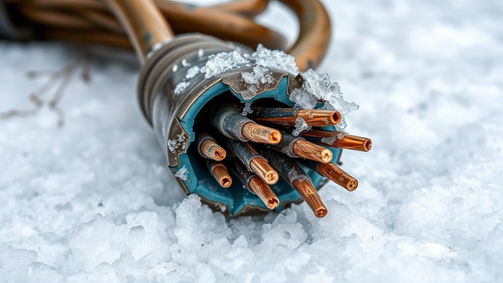 cracks from cold temperatures