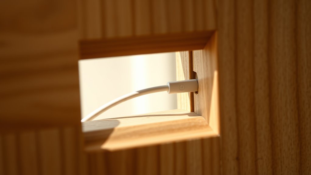 create discreet access opening