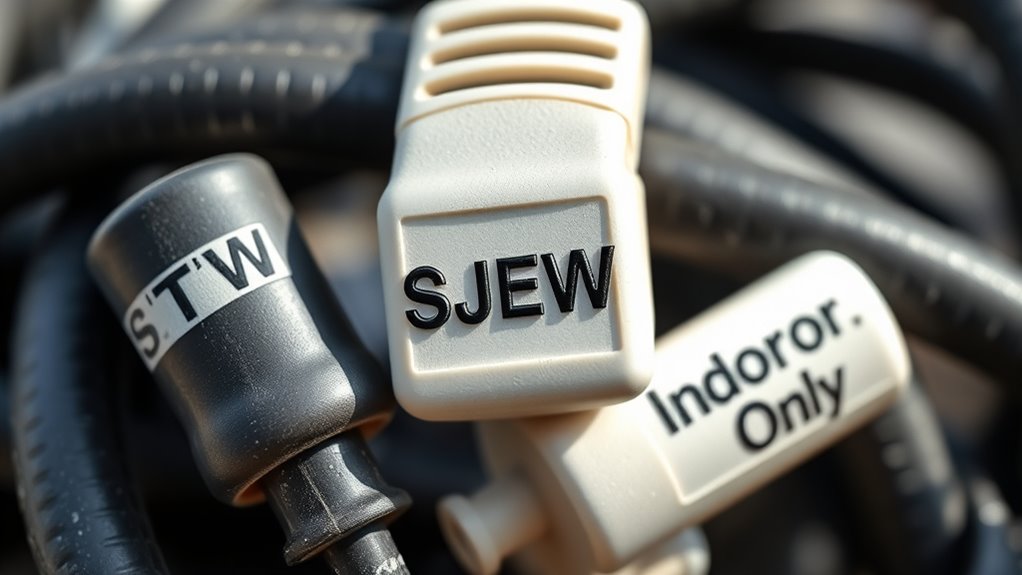 decoding extension cord labels