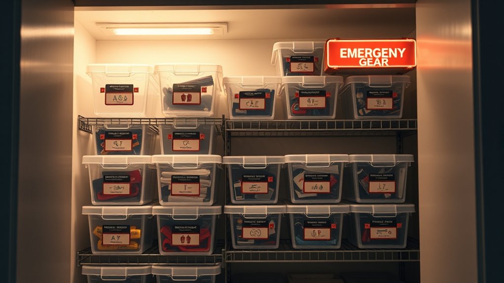 designate accessible emergency storage