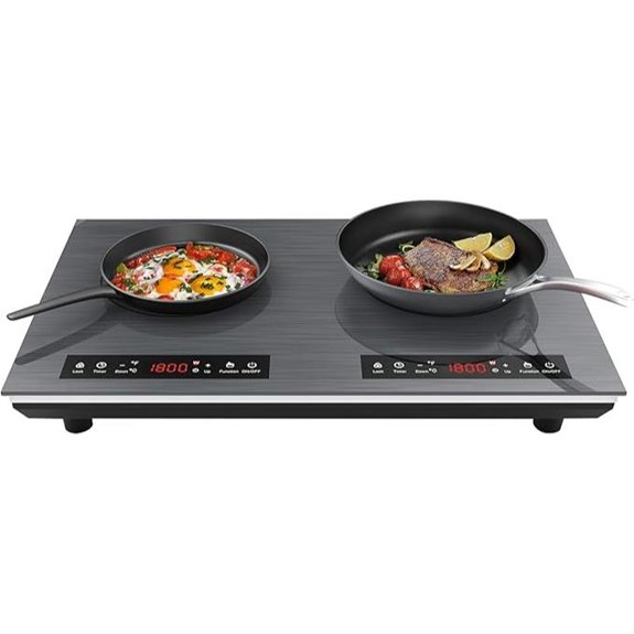 double induction touch cooktop