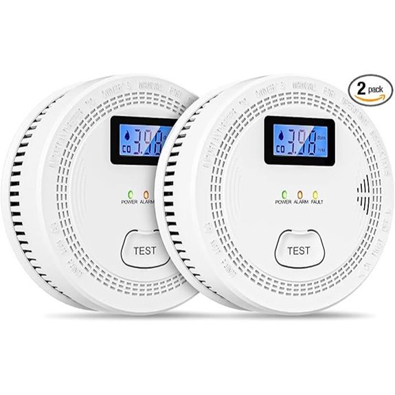 2-Pack 2-in-1 Carbon Monoxide & Smoke Detectors