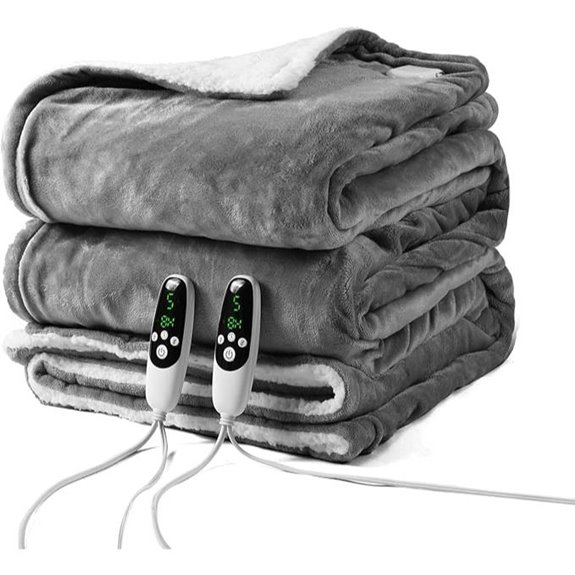 Electric King Heated Blanket with Dual Controls