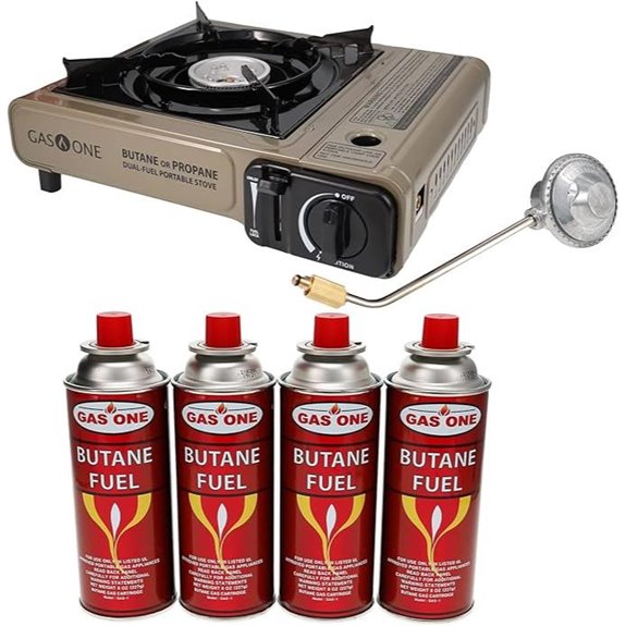 Gas One Dual Fuel Camping Stove with Carrying Case