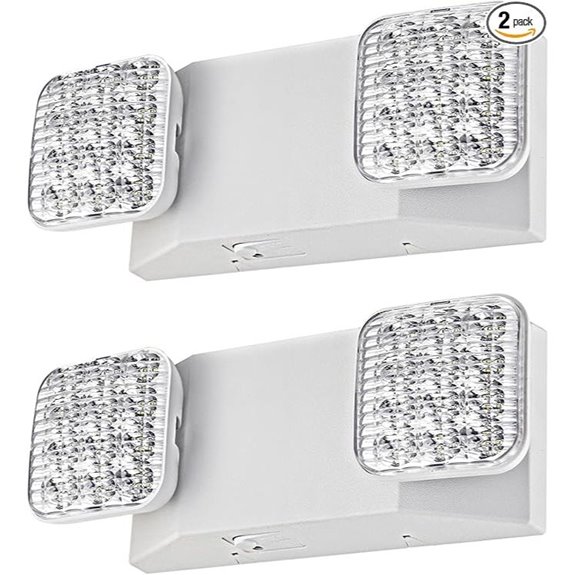 Emergency LED Emergency Lights with Battery Backup (2 Pack)