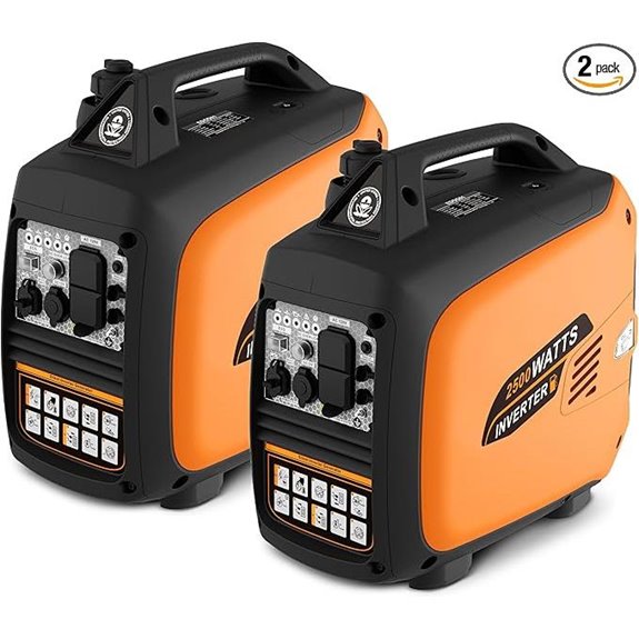 Portable 2500W Gas Inverter Generator (Pack of 2)
