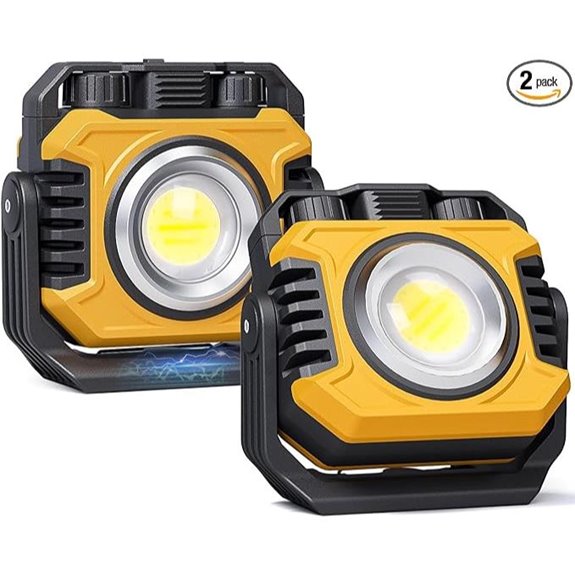 Samyoung 2 Pack Rechargeable LED Work Lights