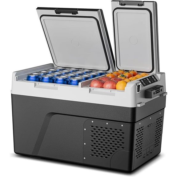 12V Dual Zone Car Refrigerator Cooler and Freezer