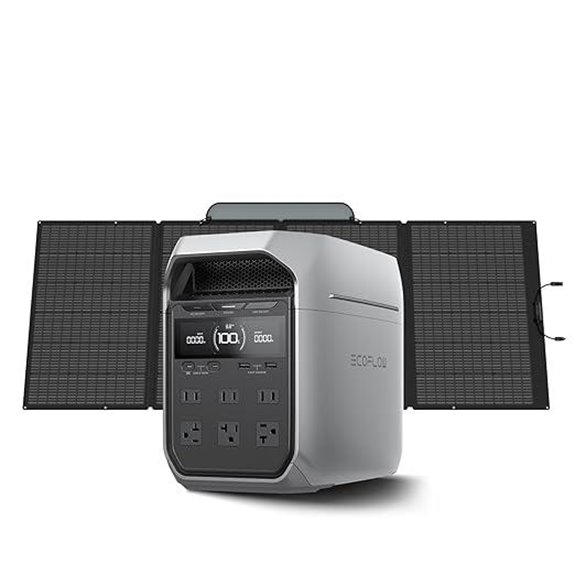 EF ECOFLOW Delta 3 Plus Solar Generator with 400W Panel
