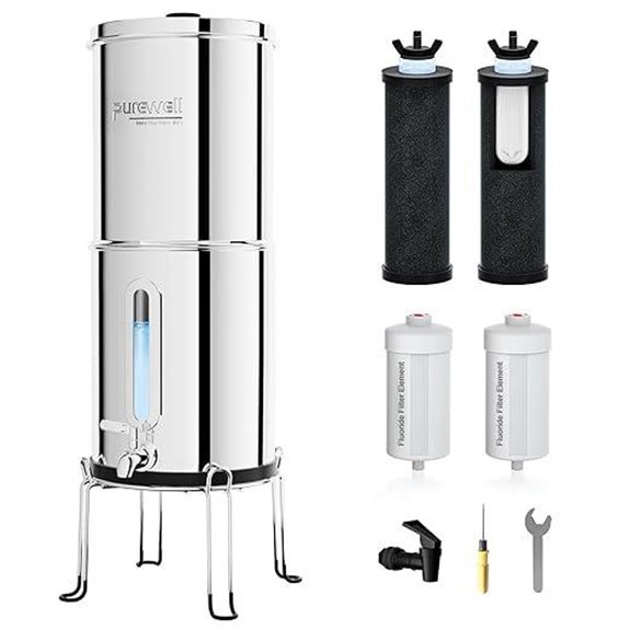 Purewell 8-Stage Gravity Water Filter System
