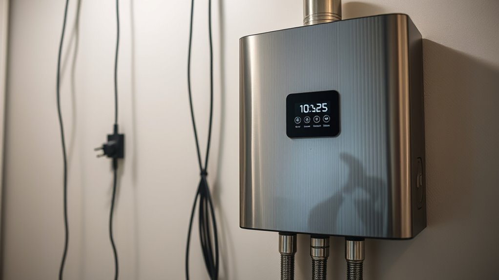 electricity enables heater controls