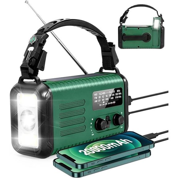 Hand Crank Emergency Radio with Solar & Power Bank