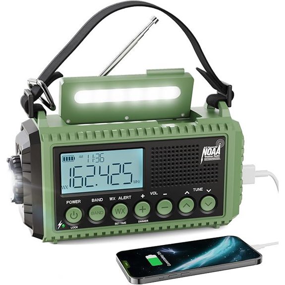 Raynic Emergency Radio with Solar and Phone Charging