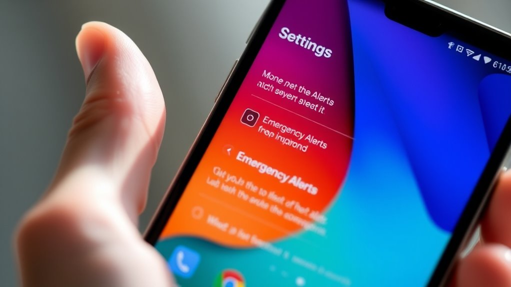 enable and customize emergency alerts