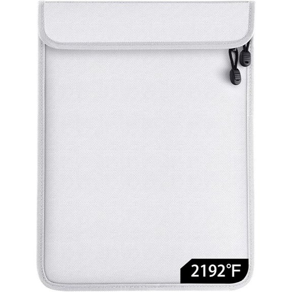 Kanhiro Fireproof Document Bag with Pockets