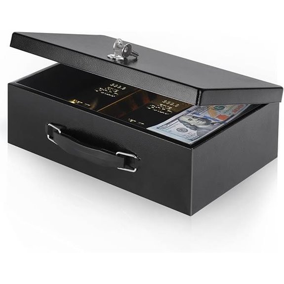 xydled Fire-Resistant Safe Box with Key Lock