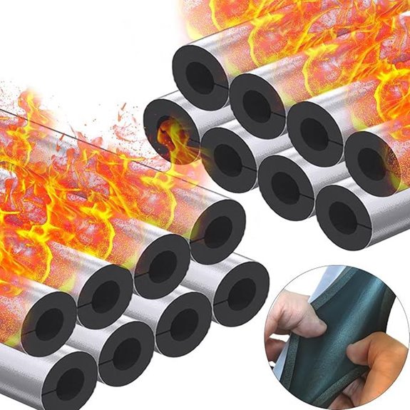 16 Pack Foam Pipe Insulation with Aluminum Foil