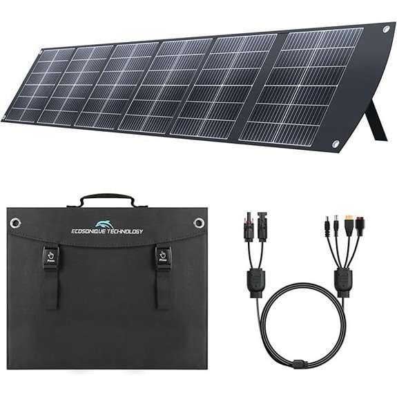 Ecosonique 200W Foldable Solar Panel with USB-C