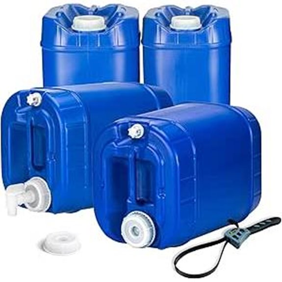 Emergency Water Storage Tanks 20 Gallons (4 Pack)