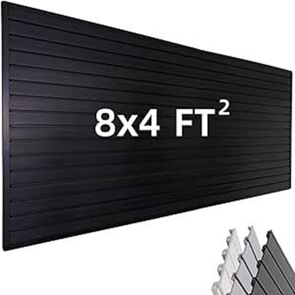 Slat Wall Paneling Garage Organizer (4x8')