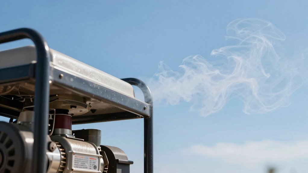 generator exhaust and wind