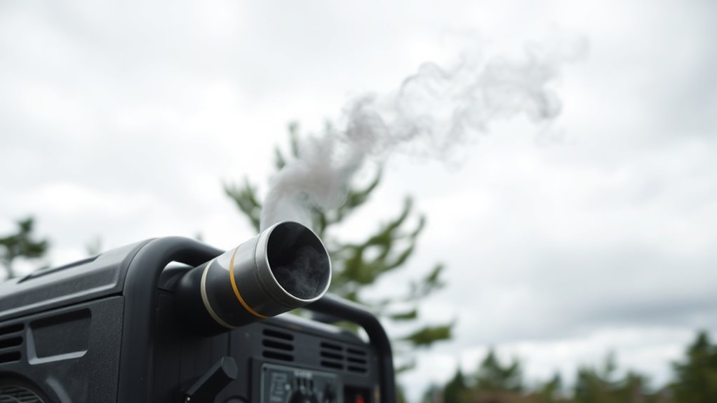 generator exhaust causes carbon monoxide buildup